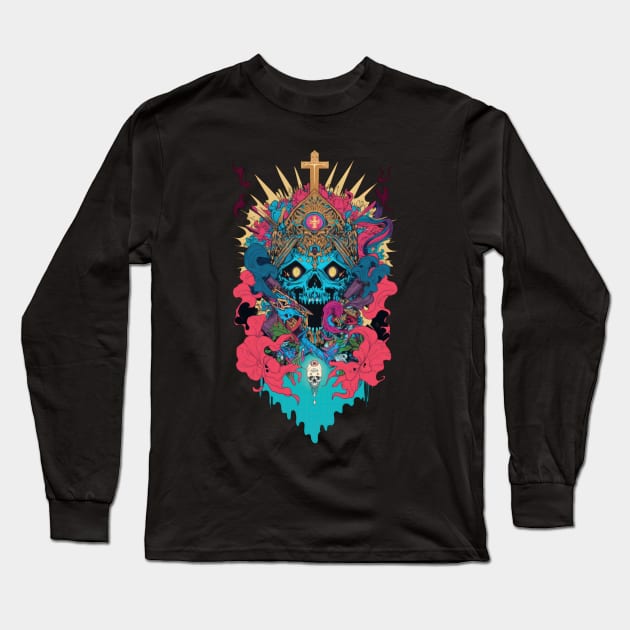 Ancient Deity Long Sleeve T-Shirt by JoyfulJesterJoe